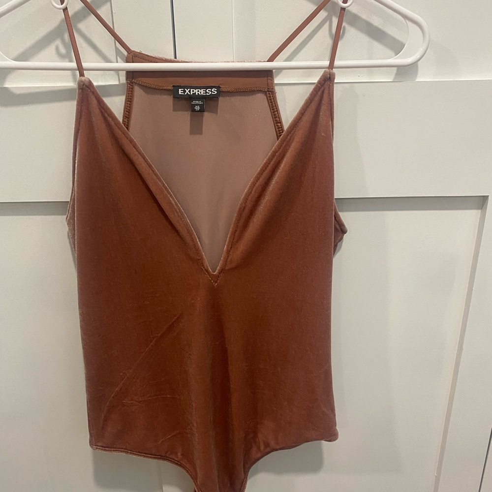 Velvet body suit